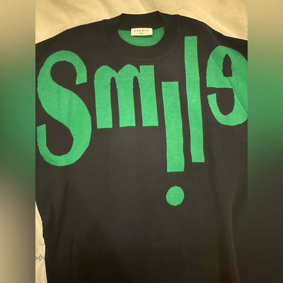 Sandro Navy Sweater - Picture 1 of 2